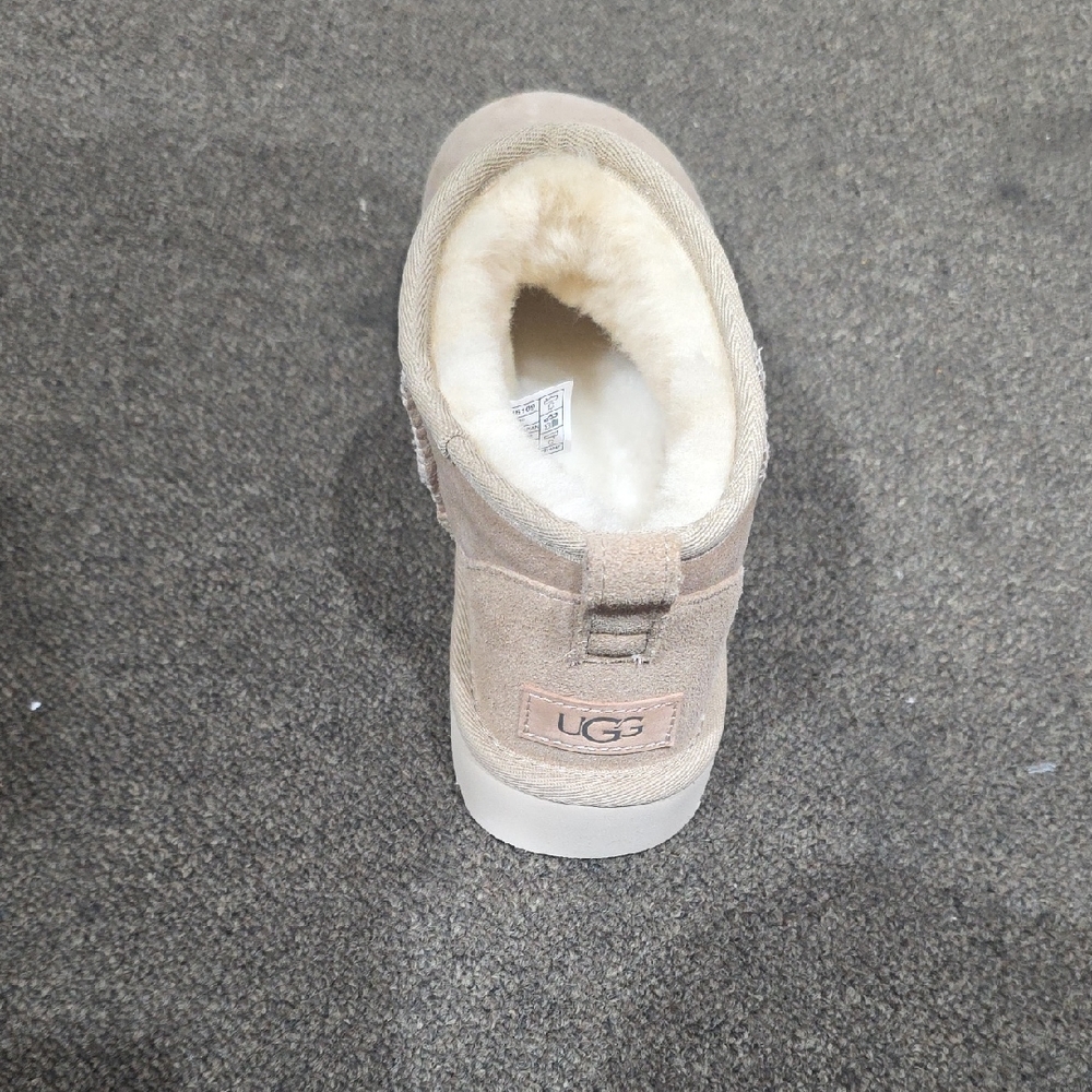 UGG Beige Suede Ankle Boots